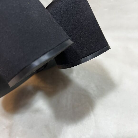 Mudd Annette Vintage Y2K Chunky Strappy Block Heels Black Sz 6.5 M - Picture 5 of 10